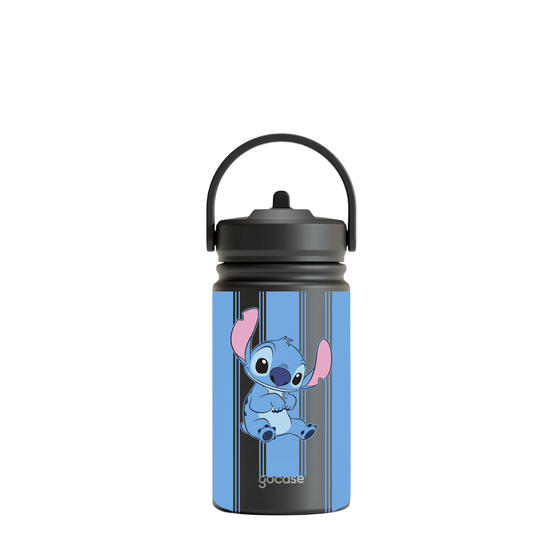Garrafa Térmica Mini + Ebook - Lilo & Stitch - Blue Stripes