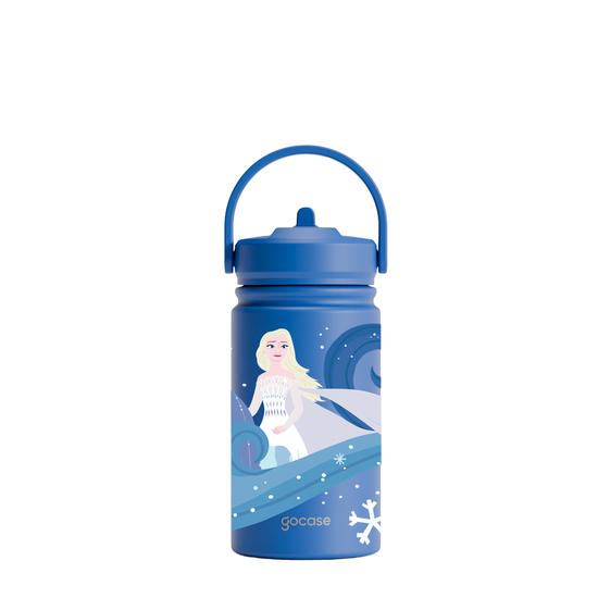 Garrafa Térmica Mini + Ebook - Frozen - Elsa e o Cavalo de Gelo