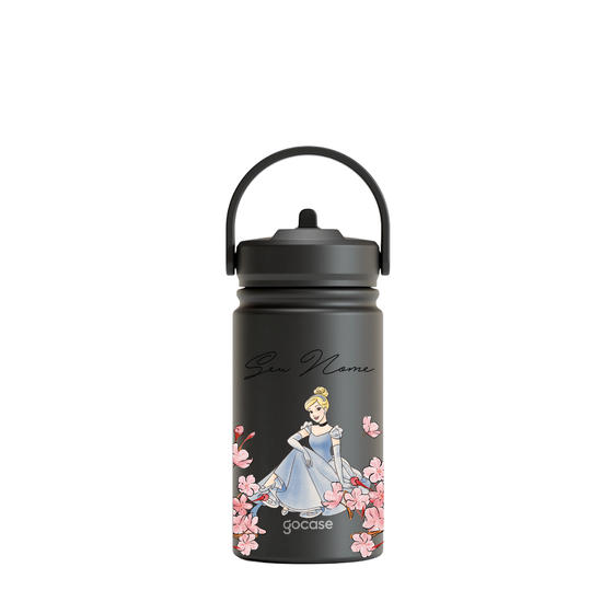 Garrafa Térmica Mini + Ebook - Cinderela Classical Rose