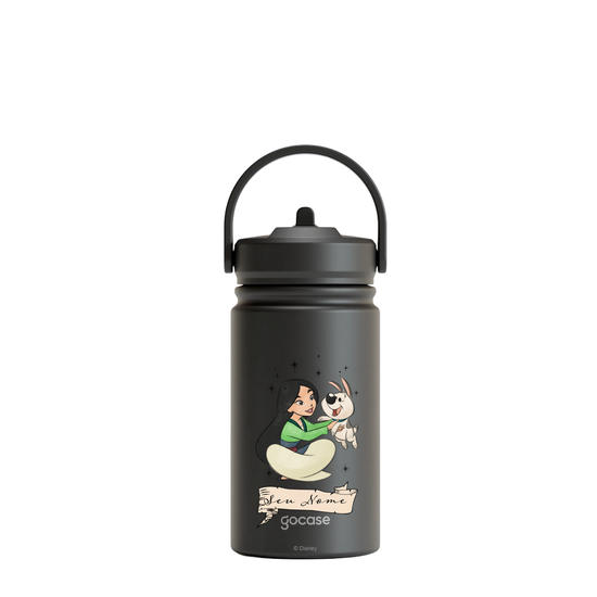 Garrafa Térmica Mini + Ebook - Princesas e seu pet