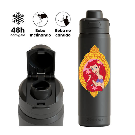 Garrafa Térmica Flip Pro - Princesas - A Princesa no Espelho