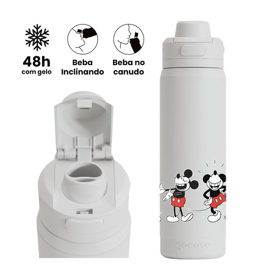 Garrafa Térmica Flip Pro - Mickey e Amigos - Vintage Poses