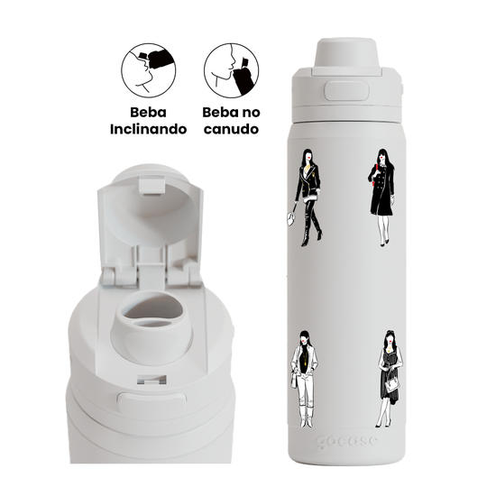 Garrafa Térmica Flip Pro + Ebook - O Diabo Veste Prada - Fashion Week