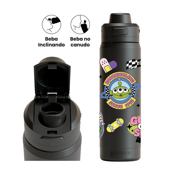 Garrafa Térmica Flip Pro - Toy Story - Skate Aliens