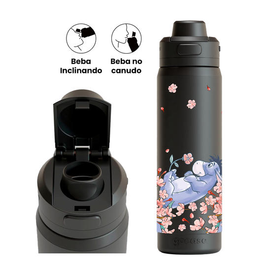 Garrafa Térmica Flip Pro - Ursinho Pooh - Turma do Pooh Classical Rose - Ió