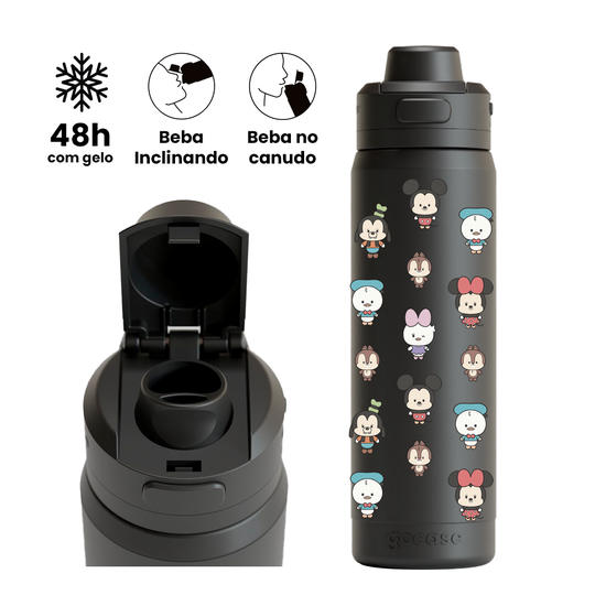 Garrafa Térmica Flip Pro - Turma do Mickey Cute