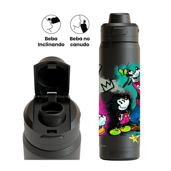 Garrafa Térmica Flip Pro - Mickey Grafitti