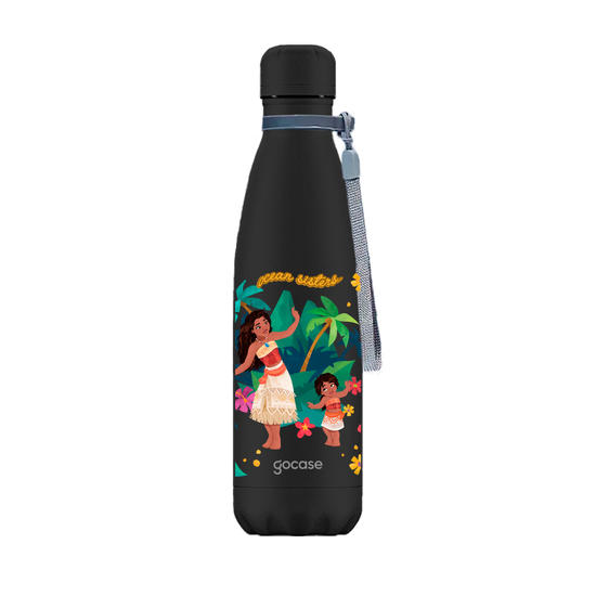 Garrafa Térmica Urban + Ebook - Moana 2 - Irmãs do Oceano