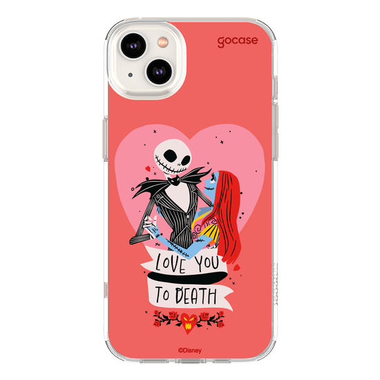 Capinha para celular  Disney - Jack e Sally - Love You to Death