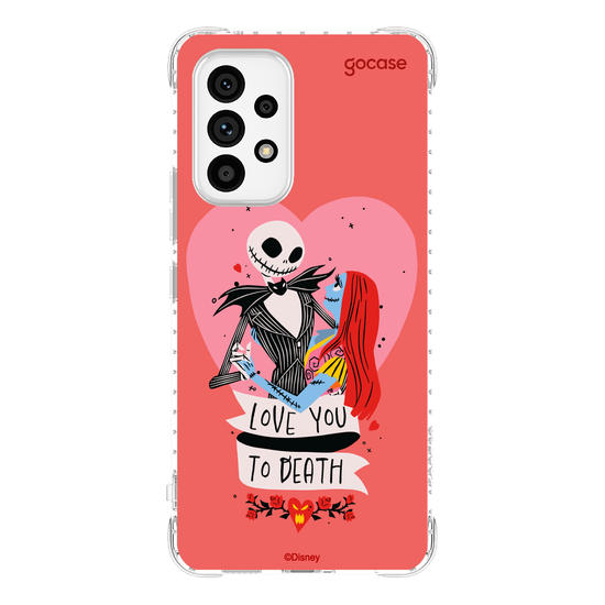Capinha para celular  Disney - Jack e Sally - Love You to Death