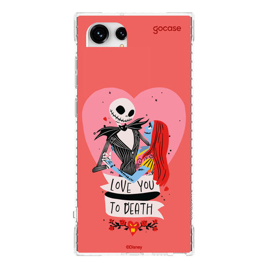 Capinha para celular  Disney - Jack e Sally - Love You to Death