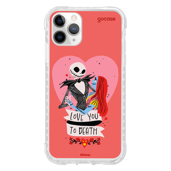 Capinha para celular  Disney - Jack e Sally - Love You to Death