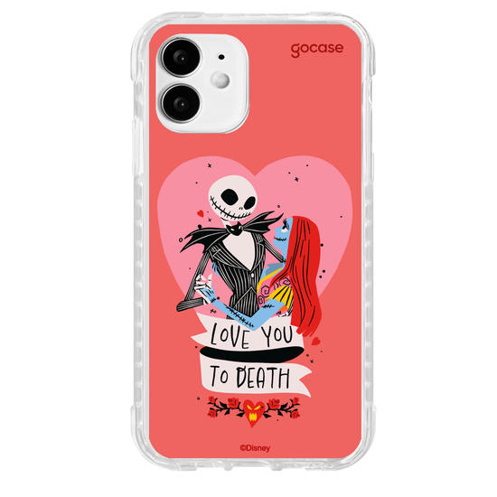 Capinha para celular  Disney - Jack e Sally - Love You to Death