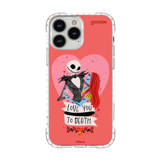Capinha para celular  Disney - Jack e Sally - Love You to Death