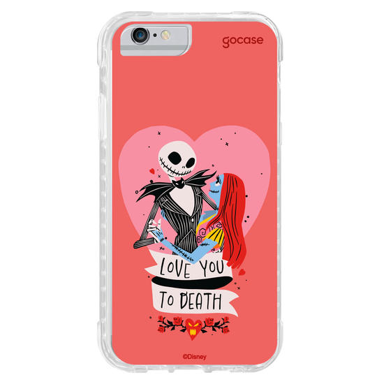 Capinha para celular  Disney - Jack e Sally - Love You to Death