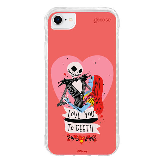 Capinha para celular  Disney - Jack e Sally - Love You to Death