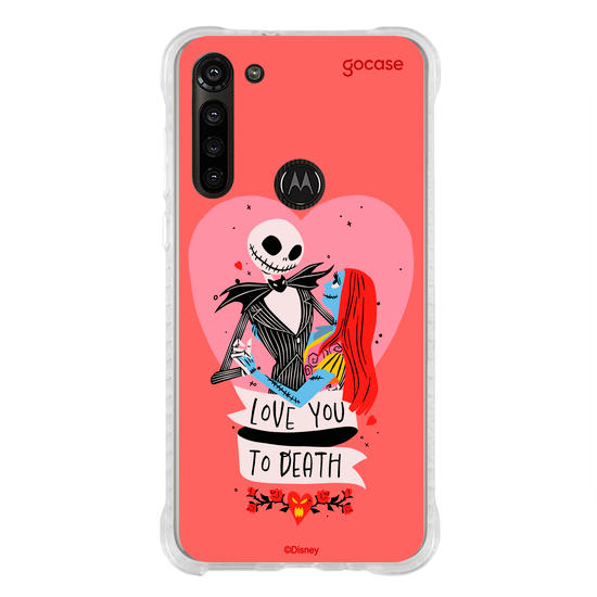Capinha para celular  Disney - Jack e Sally - Love You to Death