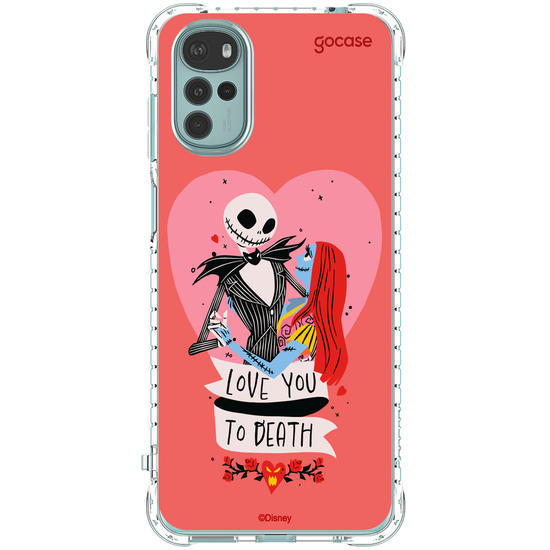 Capinha para celular  Disney - Jack e Sally - Love You to Death