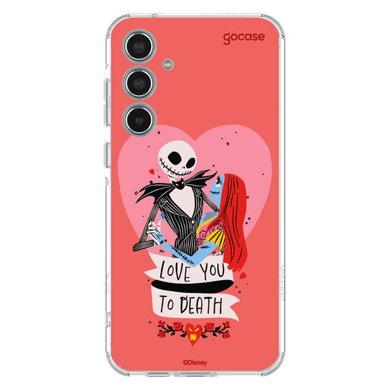 Capinha para celular  Disney - Jack e Sally - Love You to Death