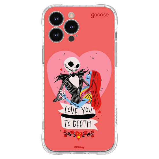 Capinha para celular  Disney - Jack e Sally - Love You to Death