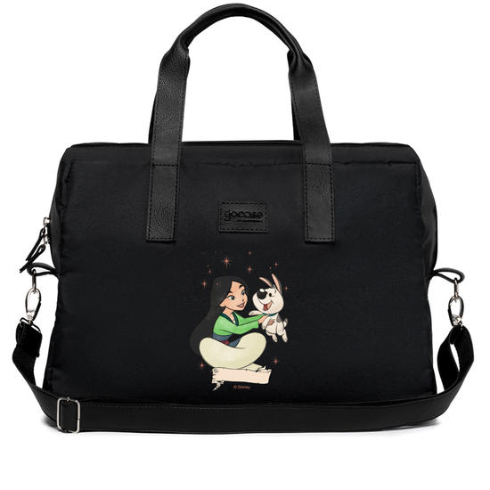 Bolsa Joy Preta - Princesas e seu pet