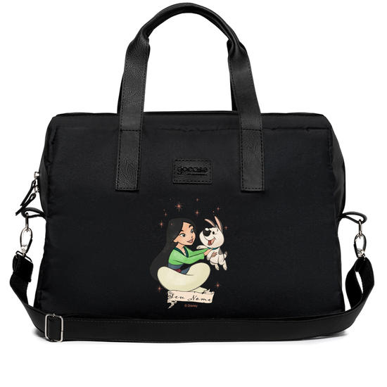 Bolsa Joy Preta - Princesas e seu pet