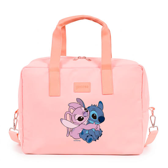 Bolsa Joy Pro Rosa - Stitch e Angel - Bolsa Joy Pro - Gocase