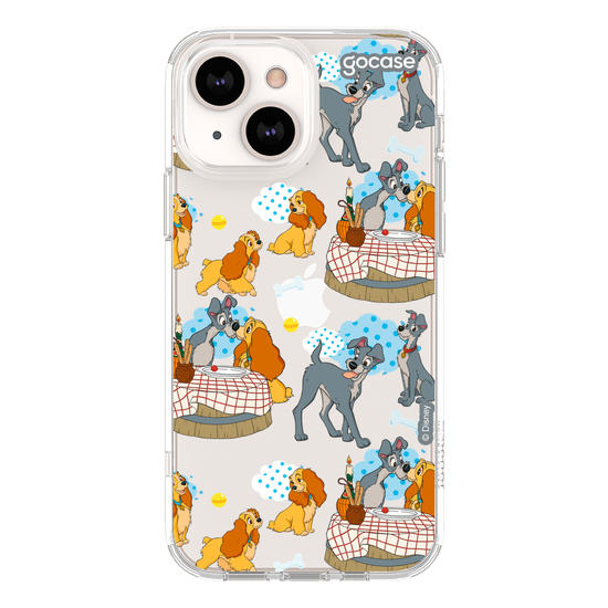 Capinha para celular Disney - A Dama e o Vagabundo - Encontro Pattern
