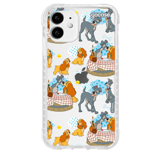 Capinha para celular Disney - A Dama e o Vagabundo - Encontro Pattern