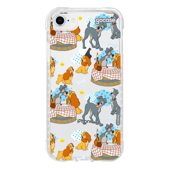 Capinha para celular Disney - A Dama e o Vagabundo - Encontro Pattern