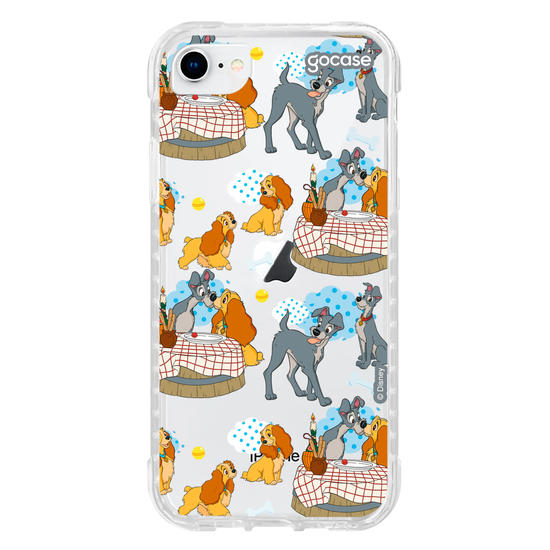 Capinha para celular Disney - A Dama e o Vagabundo - Encontro Pattern
