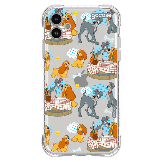 Capinha para celular Disney - A Dama e o Vagabundo - Encontro Pattern