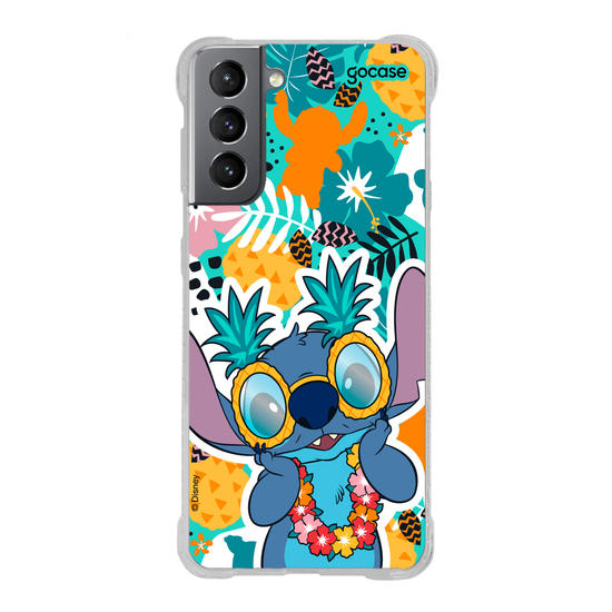 Capinha para celular Lilo & Stitch - Folhagem Turquesa