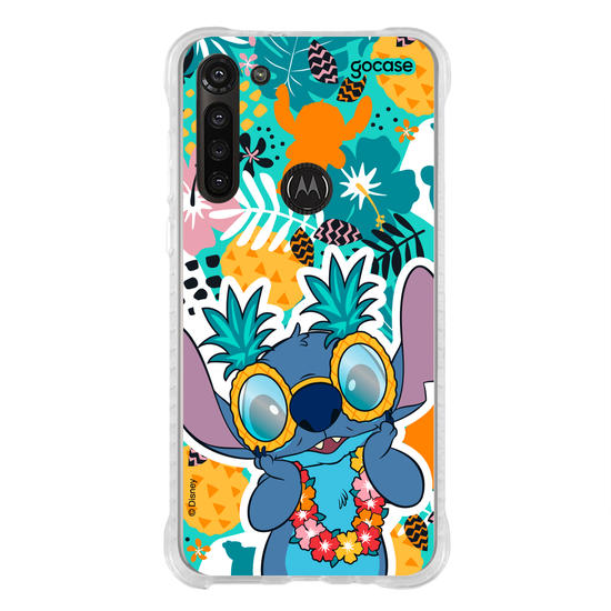 Capinha para celular Lilo & Stitch - Folhagem Turquesa
