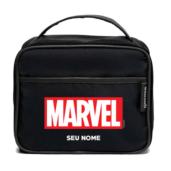 Bolsa Térmica Midi Preta - Marvel - Logo