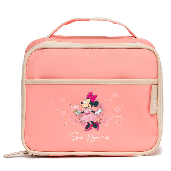 Bolsa Térmica Midi Rosa - Minnie Jardim Vertical