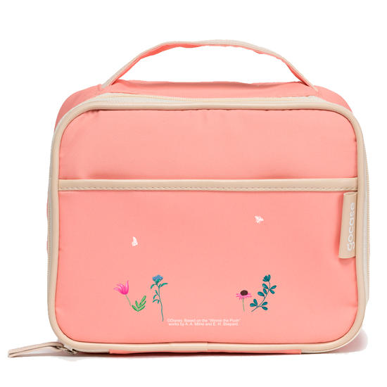 Bolsa Térmica Midi Rosa - Ursinho Pooh com Inicial Floral Bolsa Térmica Midi Rosa - Ursinho Pooh com Inicial Floral