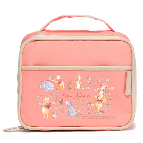 Bolsa Térmica Midi Rosa - Outono da Turma do Pooh