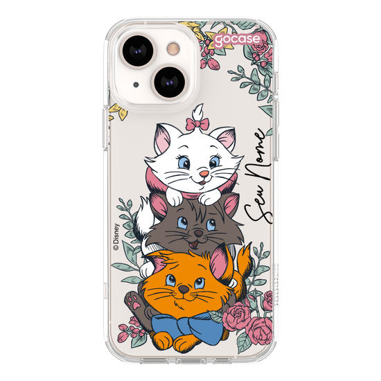 Capinha para celular Marie - Cats and Flowers