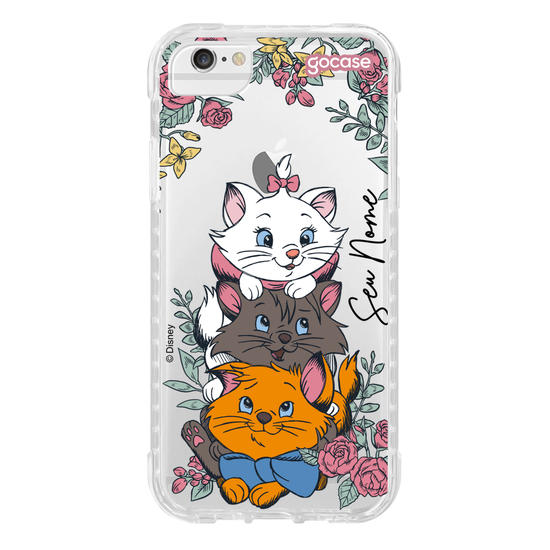 Capinha para celular Marie - Cats and Flowers