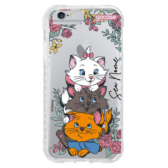 Capinha para celular Marie - Cats and Flowers