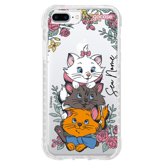 Capinha para celular Marie - Cats and Flowers