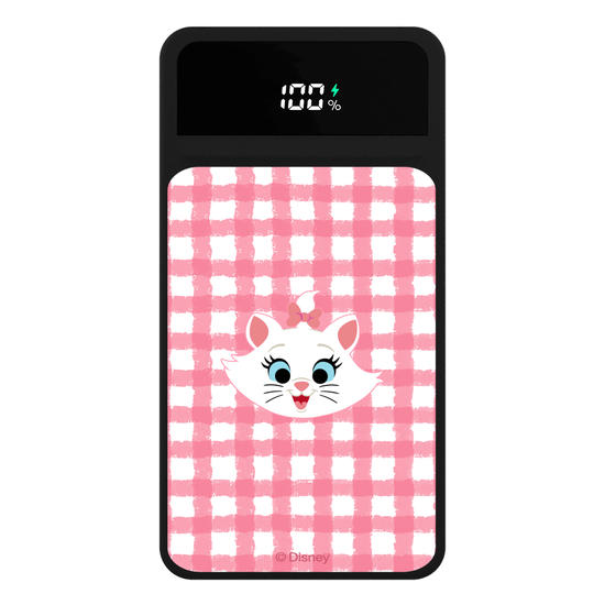Carregador Portátil Turbo 10000mah Preto - Marie - Xadrez Cute