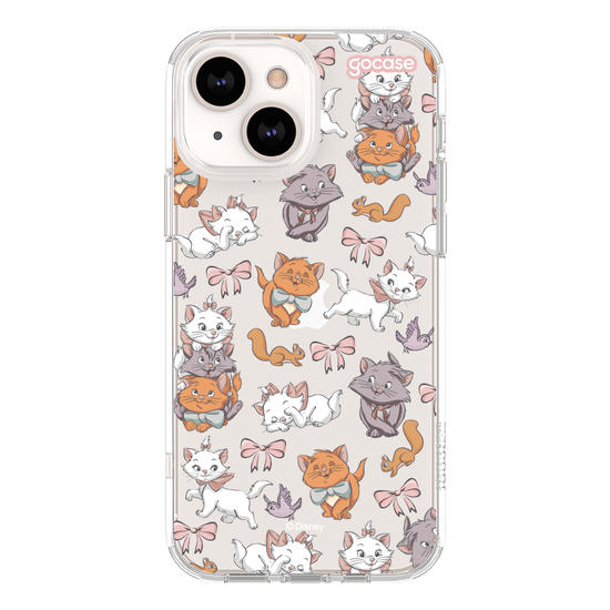  Aristogatos Pattern com Borda Phone Case