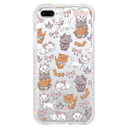 Capinha para celular  Aristogatos Pattern com Borda