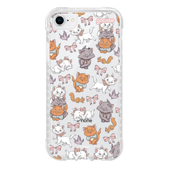 Capinha para celular  Aristogatos Pattern com Borda