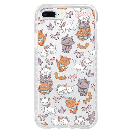 Capinha para celular  Aristogatos Pattern com Borda