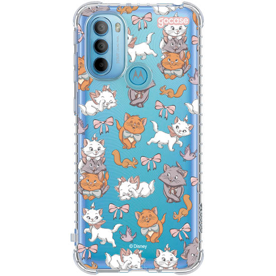 Capinha para celular  Aristogatos Pattern com Borda