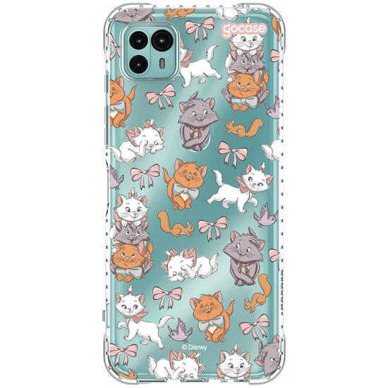 Capinha para celular  Aristogatos Pattern com Borda