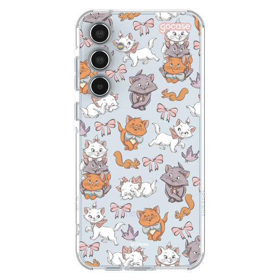 Capinha para celular  Aristogatos Pattern com Borda
